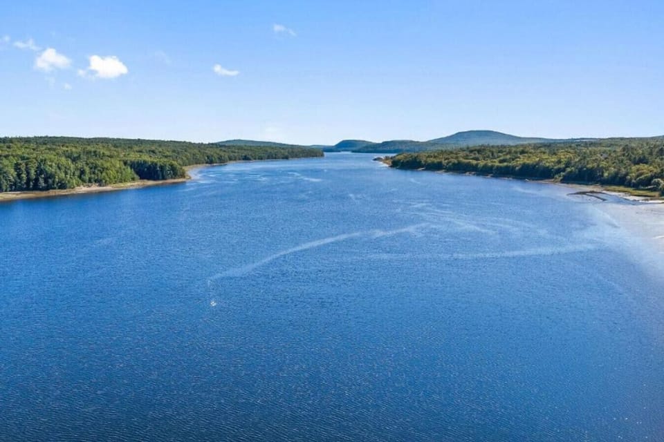 Gorgeous view of the Penobscot River right from the property