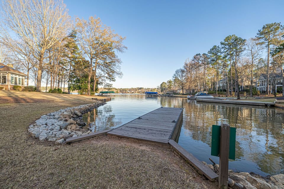 View of shared dock from the house
