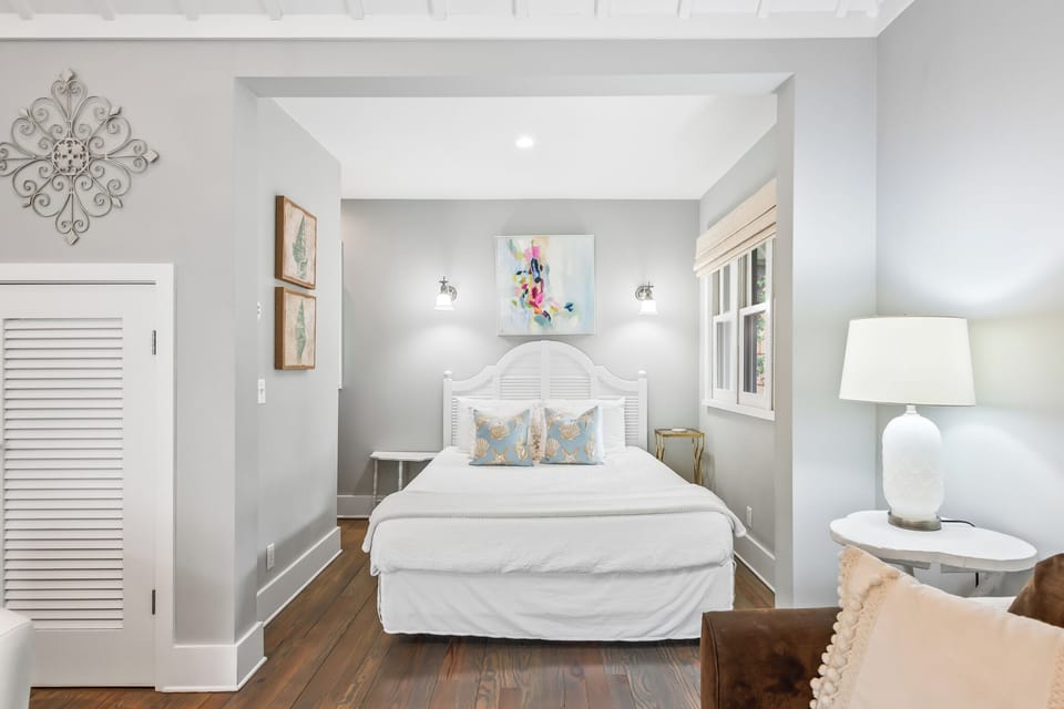 Comfortable queen-sized bed
