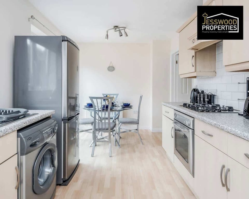 Kitchen at Jesswood Properties Short Lets & Serviced Accommodation