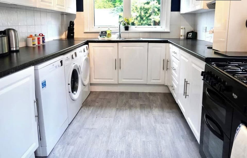 Kitchen at Jesswood Properties Short Lets & Serviced Accommodation