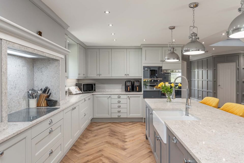 Large open plan kitchen 