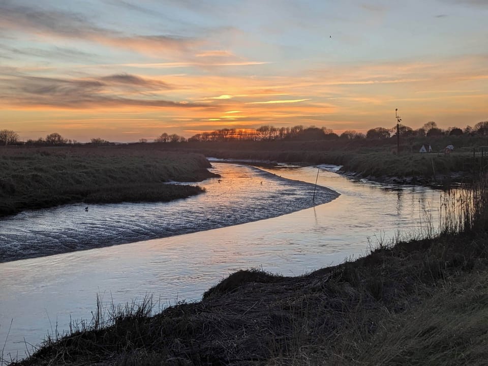Saltfleet Haven at Sunset