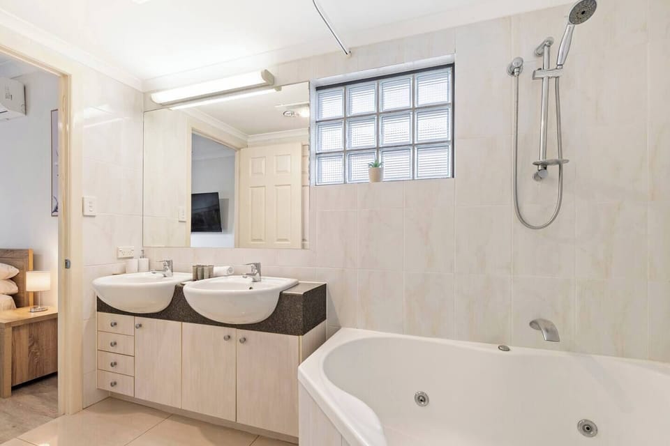 Spacious Private Ensuite Bathroom with oversize bath (note this is a bath , not a spa)