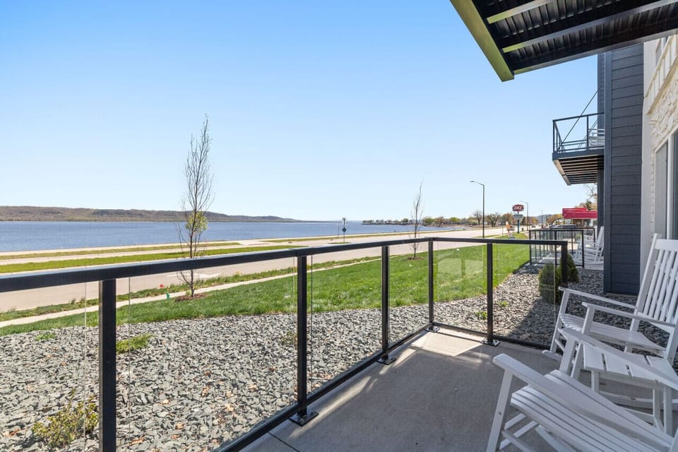 Patio off front of unit