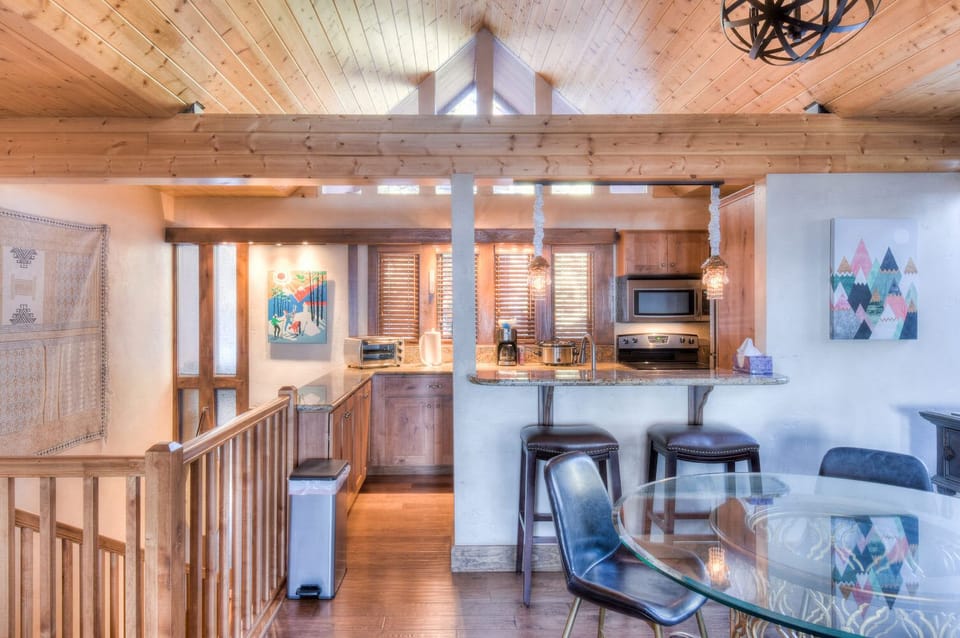 Dining area and kitchen
