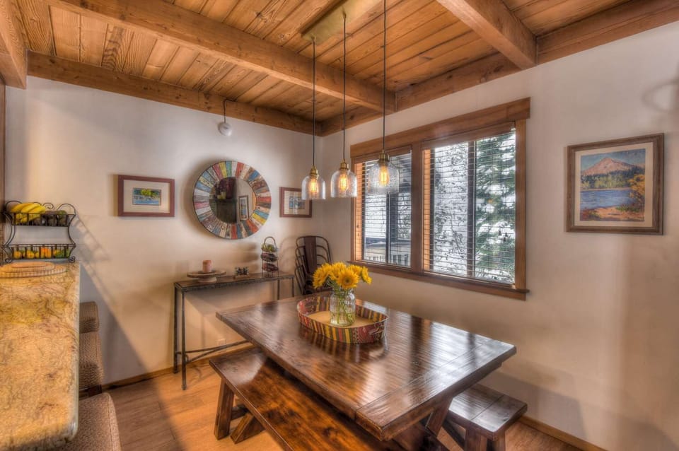 Picnic style dining table
