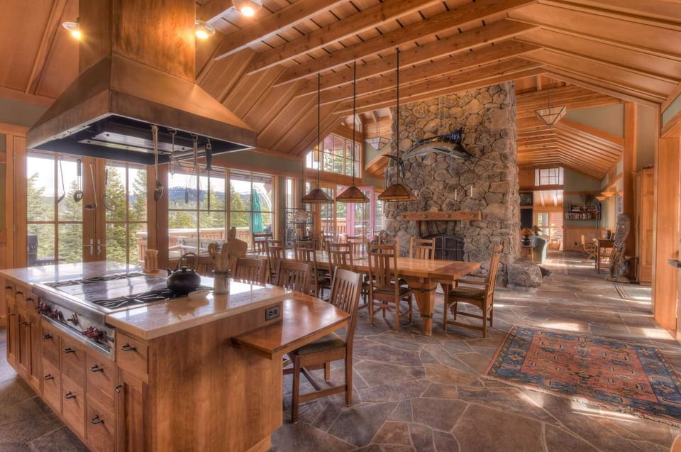 Kitchen and dining area