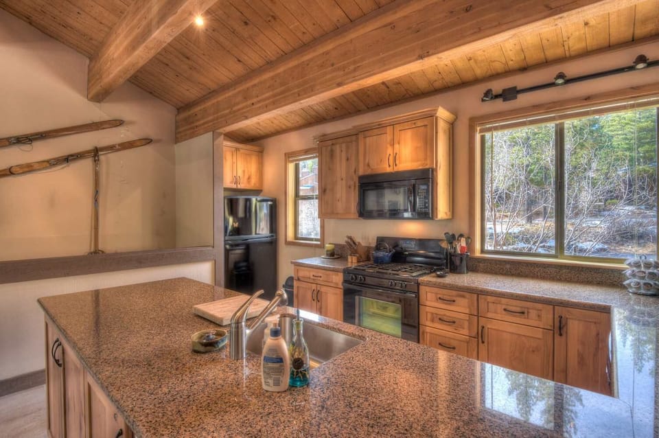 Very well equipped kitchen w/ griddle, waffle maker, slow cooker, spices, foil, etc.