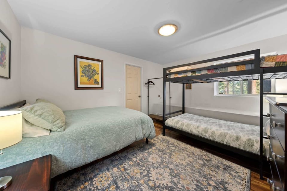 Bedroom 3 with Full Size Bed and Twin Bunk Beds