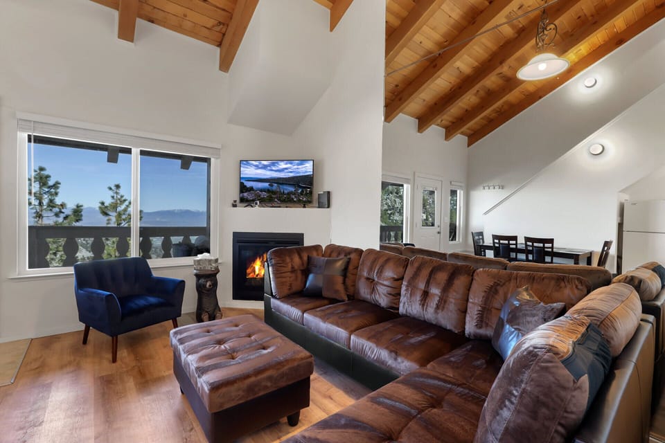 Ample seating for family and friends in the living area