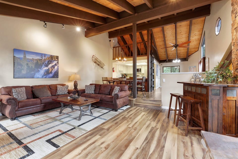 Living, dining, and kitchen