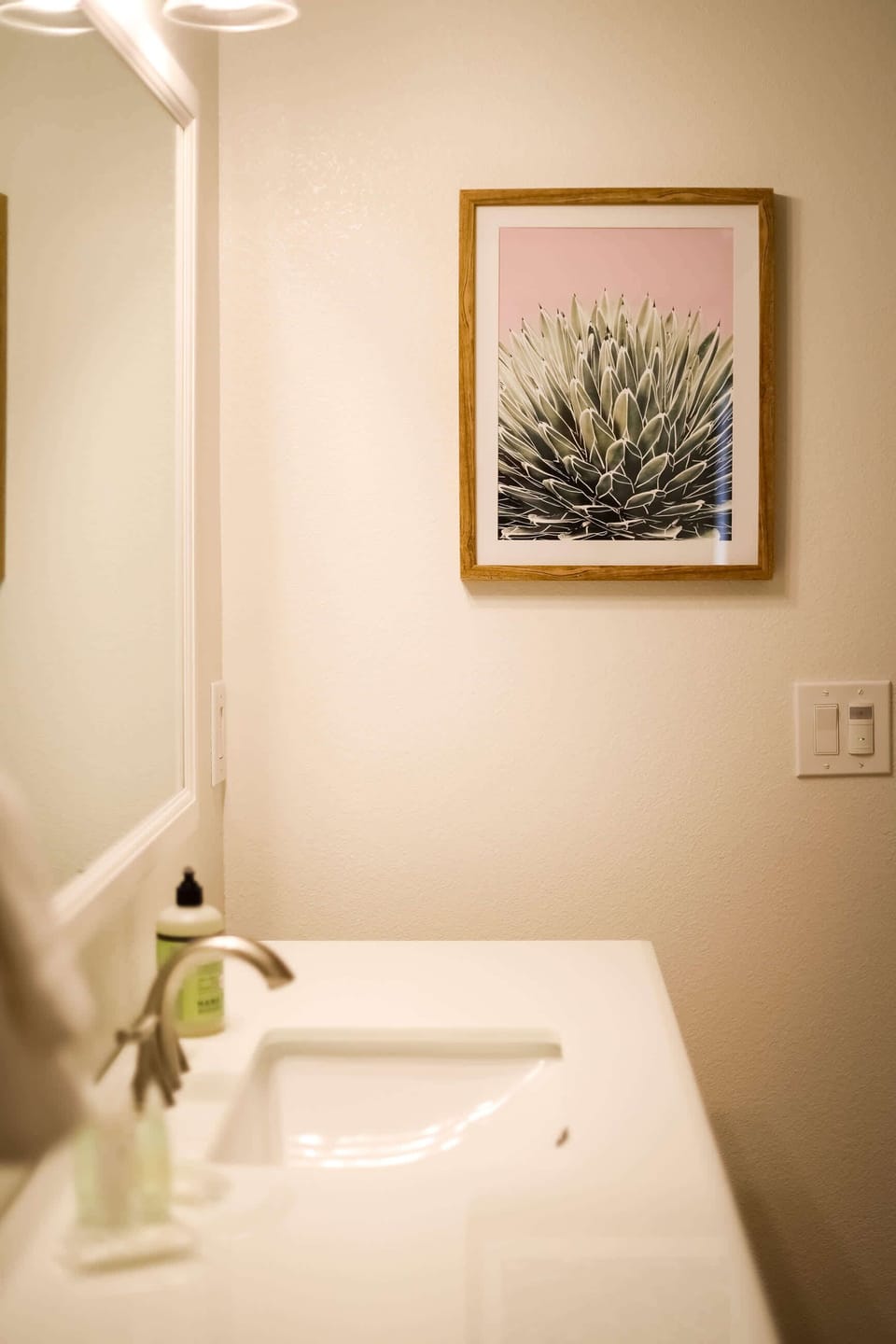 Artwork in bathroom