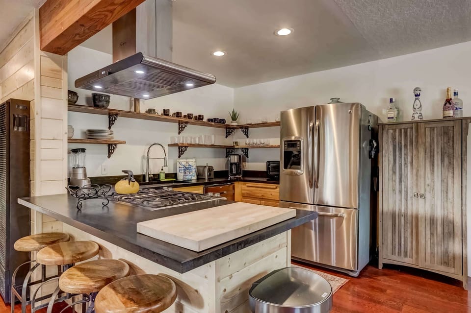 Updated and funky kitchen