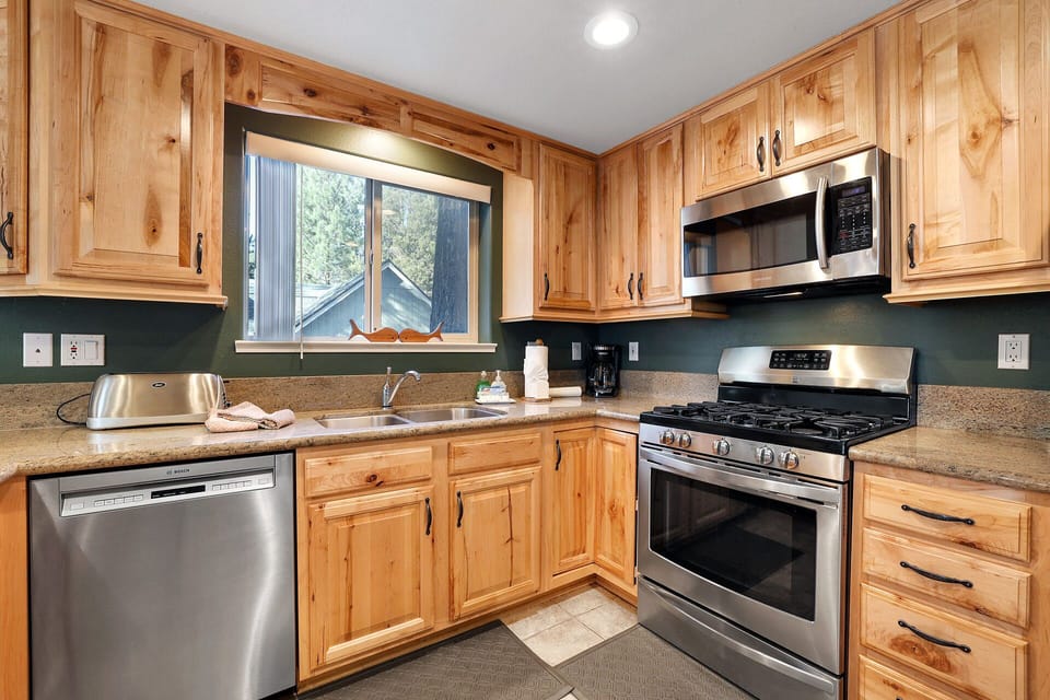 Drip coffee maker and stainless steel appliances