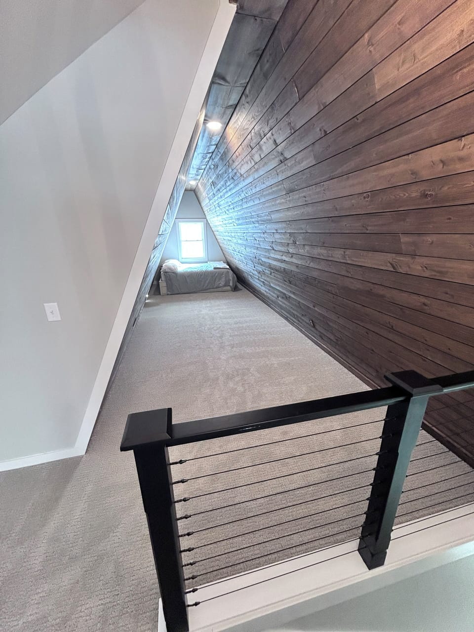 Office nook with bed.