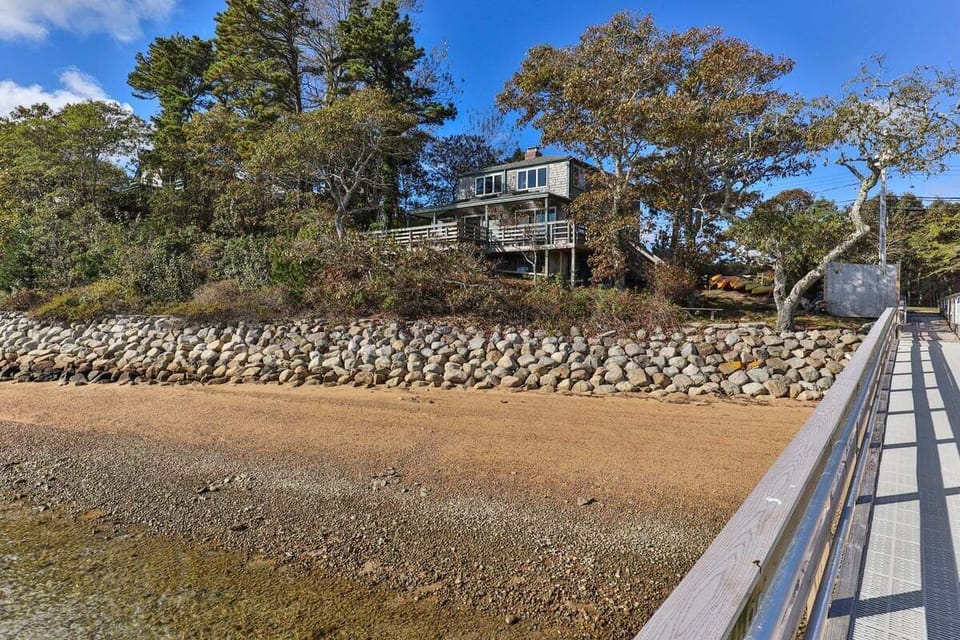 View of the house from the shared dock