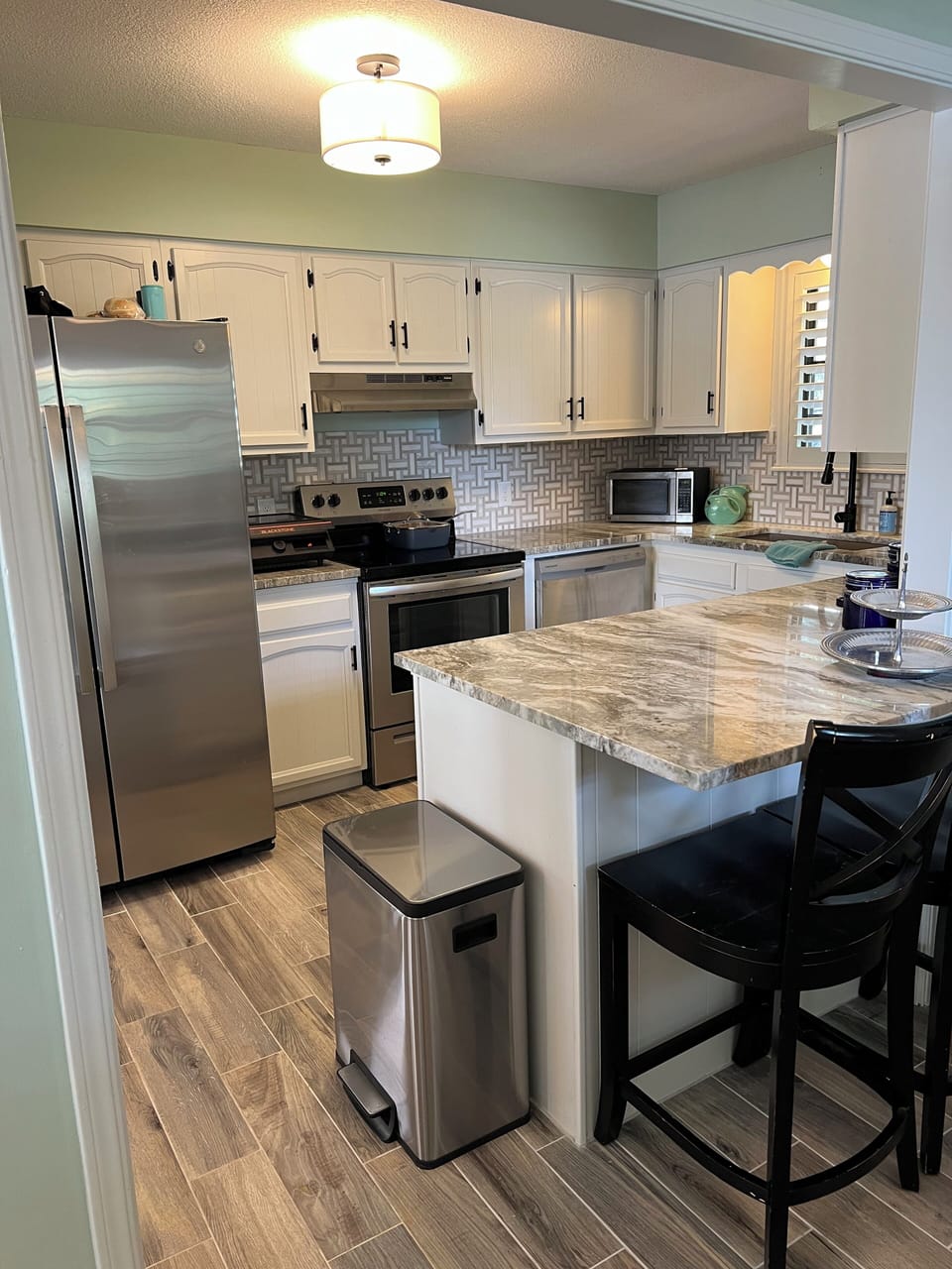 Kitchen gets the job done.  Keurig provided.