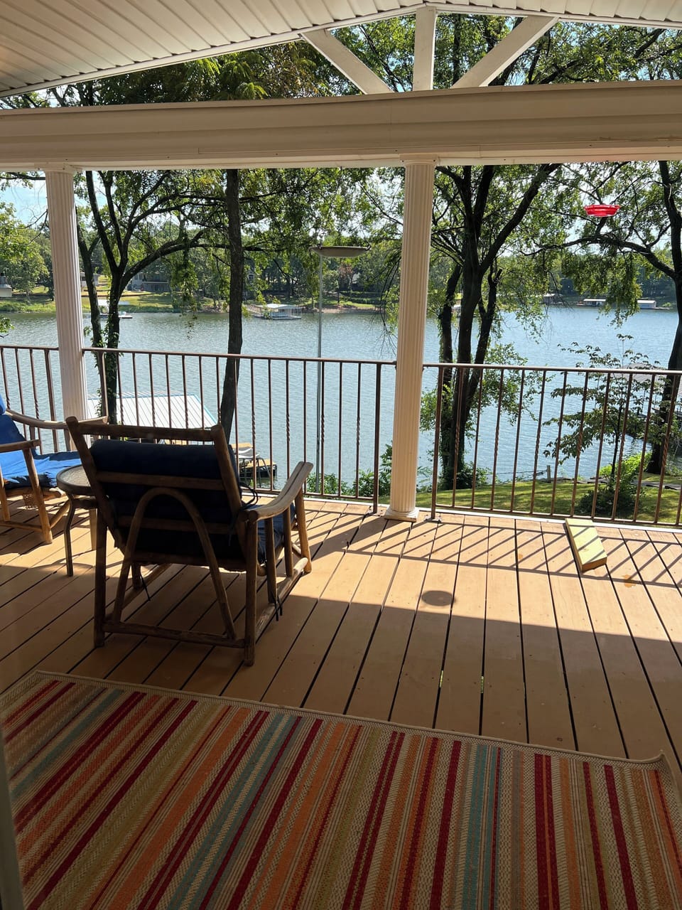 Perfect spot for boat watching.