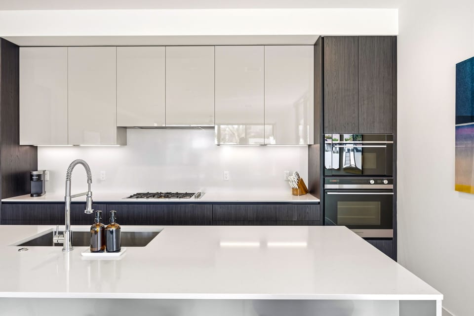 Prepare meals with ease in a fully stocked, stylish kitchen.