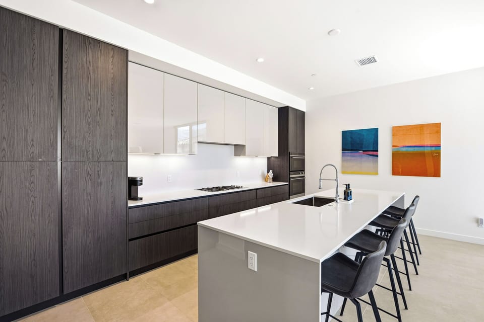 Modern kitchen equipped with everything you need for home-cooked meals.