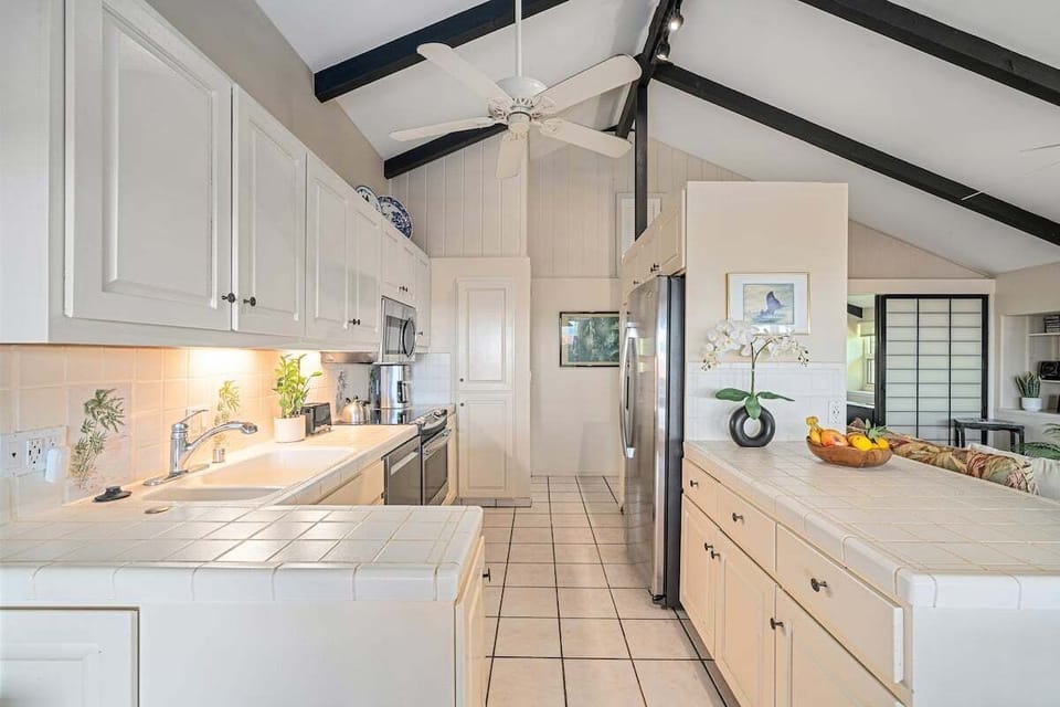 Enjoy a fully equipped kitchen with modern appliances and ample counter space