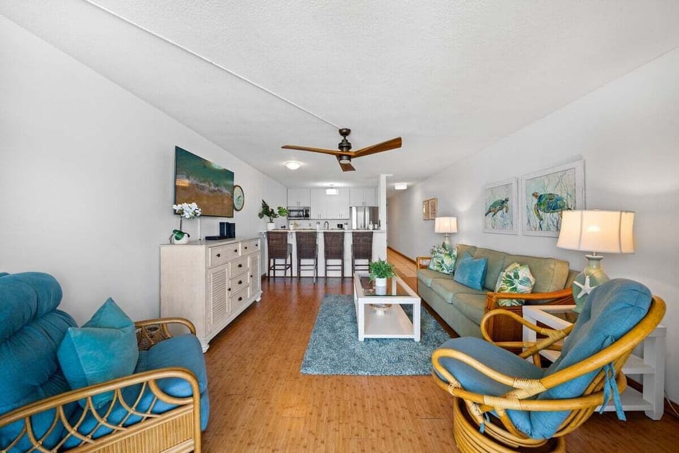Cozy seating area featuring a sleeper sofa, perfect for accommodating additional guests