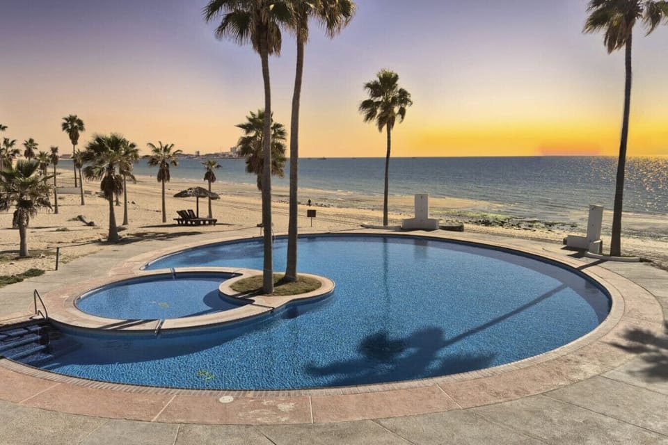 Pool by the beach