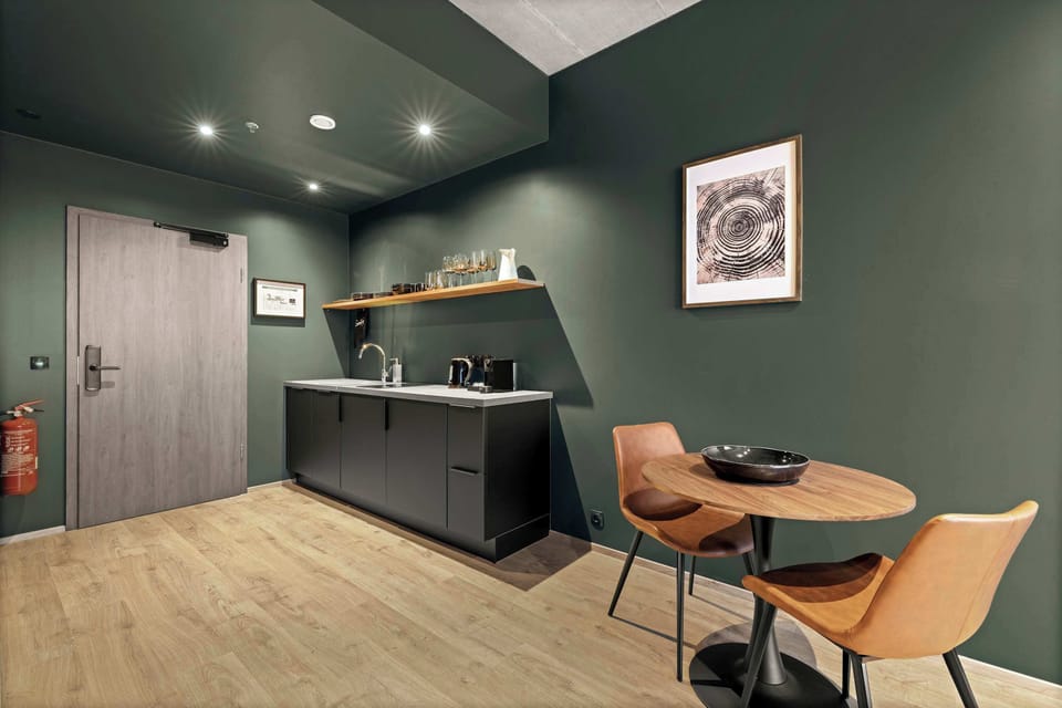 Kitchen and dining area