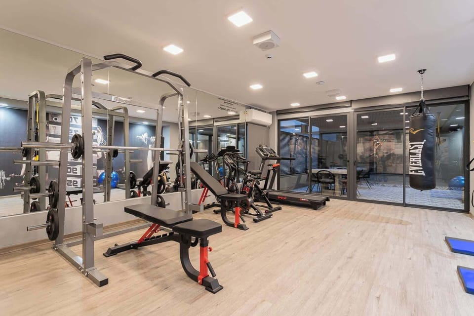Stay fit during your vacation in our modern gym, equipped with everything you need for a great workout!