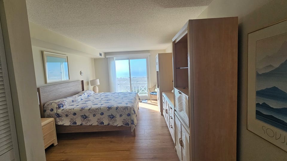 Primary bedroom with walk in closet & en suite bathroom (tub is non functioning)