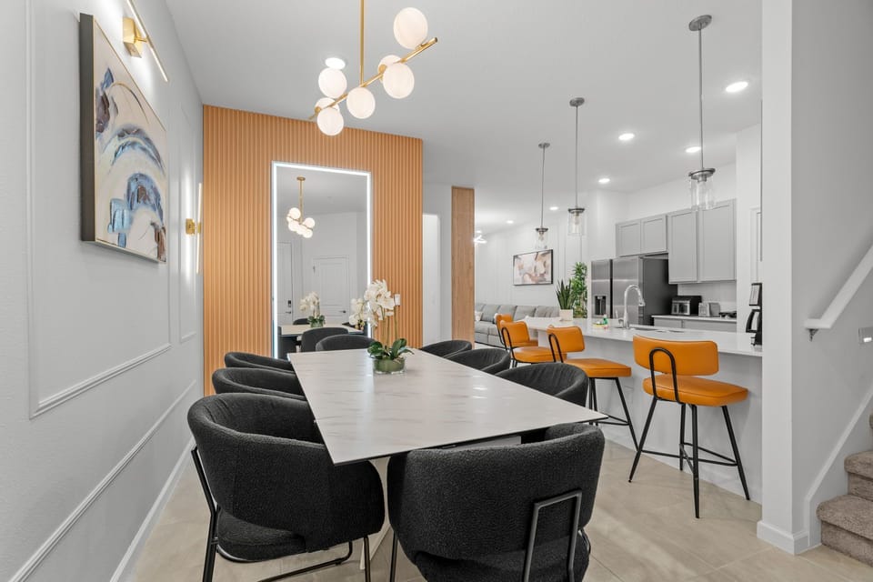 Kitchen and dining area