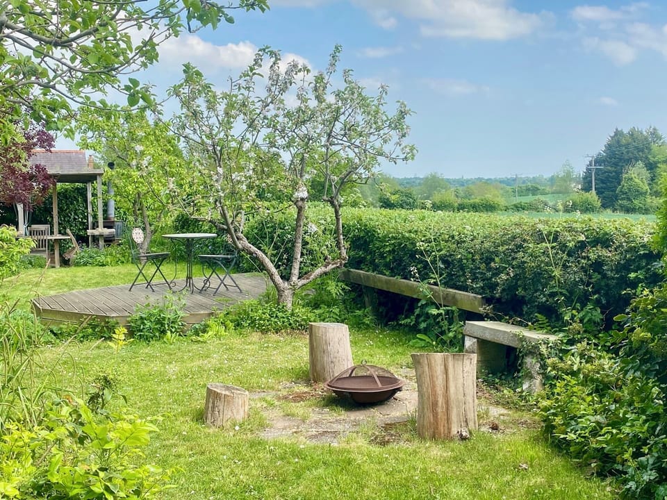 Enjoy outside refreshments, star gazing, fire pit etc 

