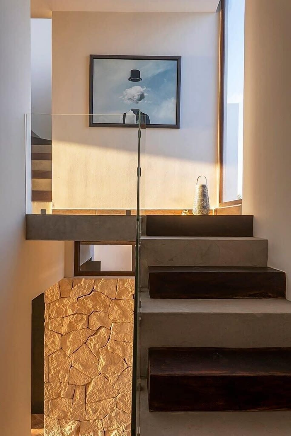 Staircase and mezzanine