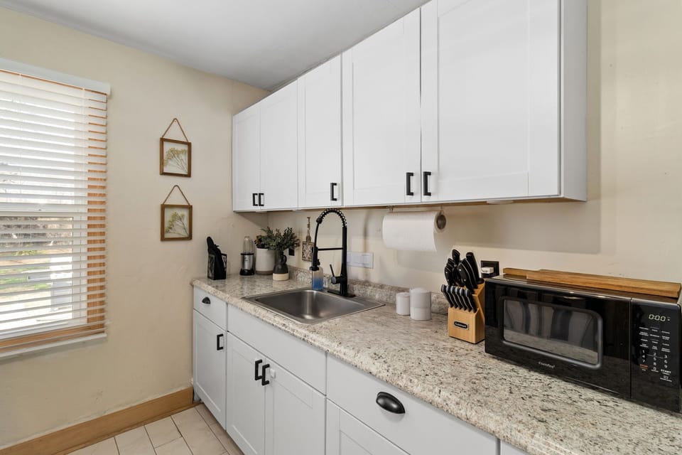 Fully stocked kitchen
