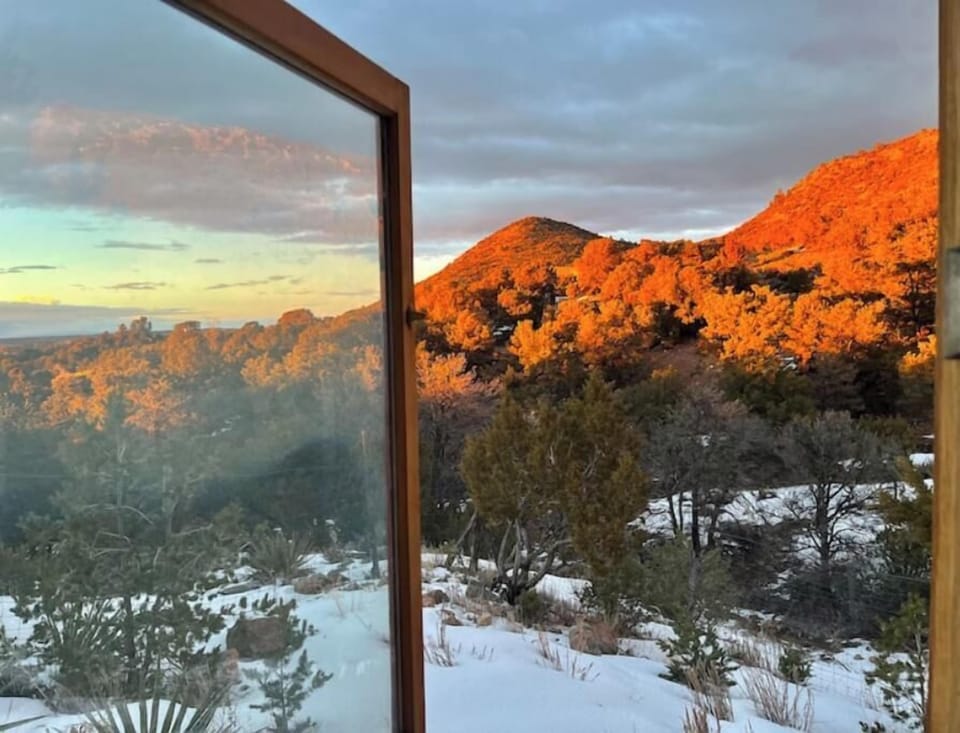 View out, CASA bedroom window