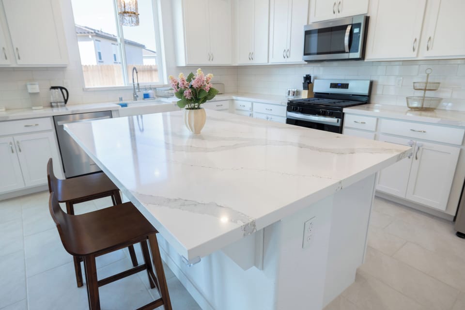 Kitchen island and chairs