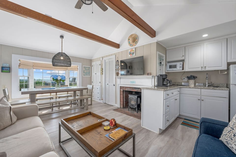 Open concept living dining and kitchen