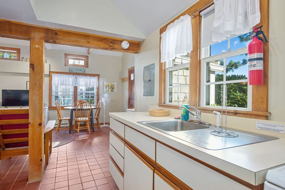 Kitchen view into the dining nook.