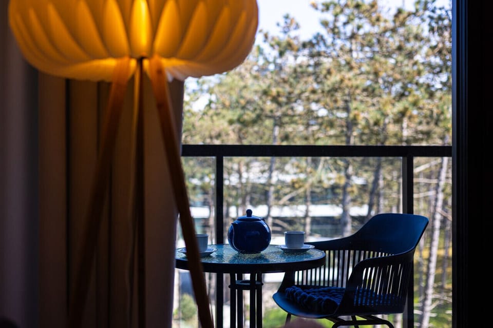 terrace with coffee area