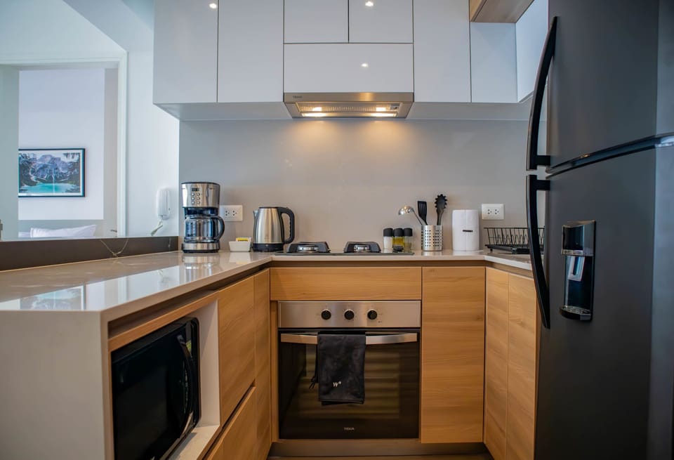 Kitchen with coffee maker