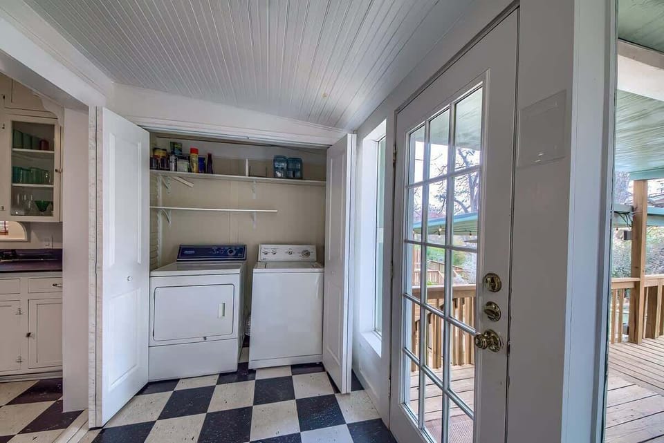 Full size washer and dryer for your convenience