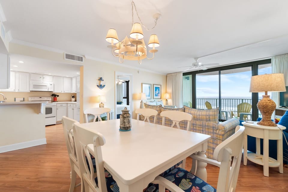 Dining table with seating for 6