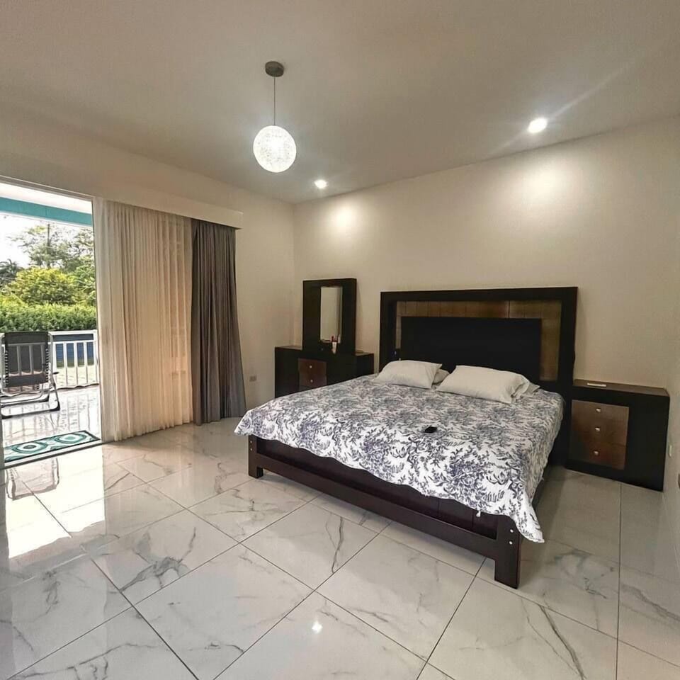 Room 3: king bed, a/c, private bathroom and large closet