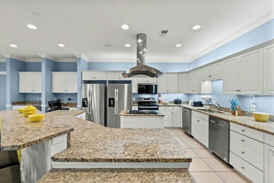 The family chef will love this updated kitchen complete with a huge workspace.