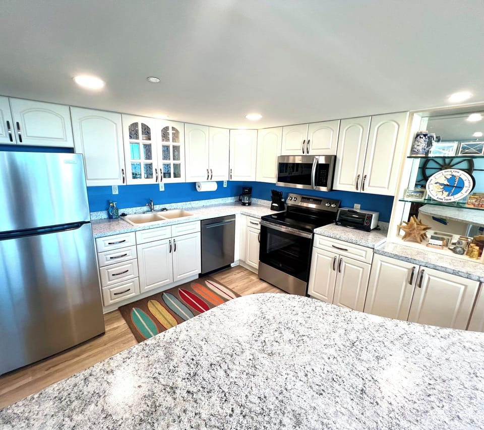 Full stocked kitchen with a new range and dishwasher for 2026