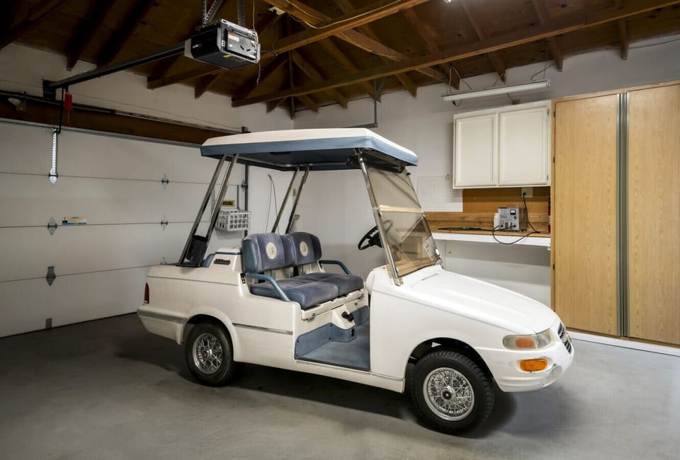 Enjoy a ride in the golf cart, perfect for getting around the neighborhood