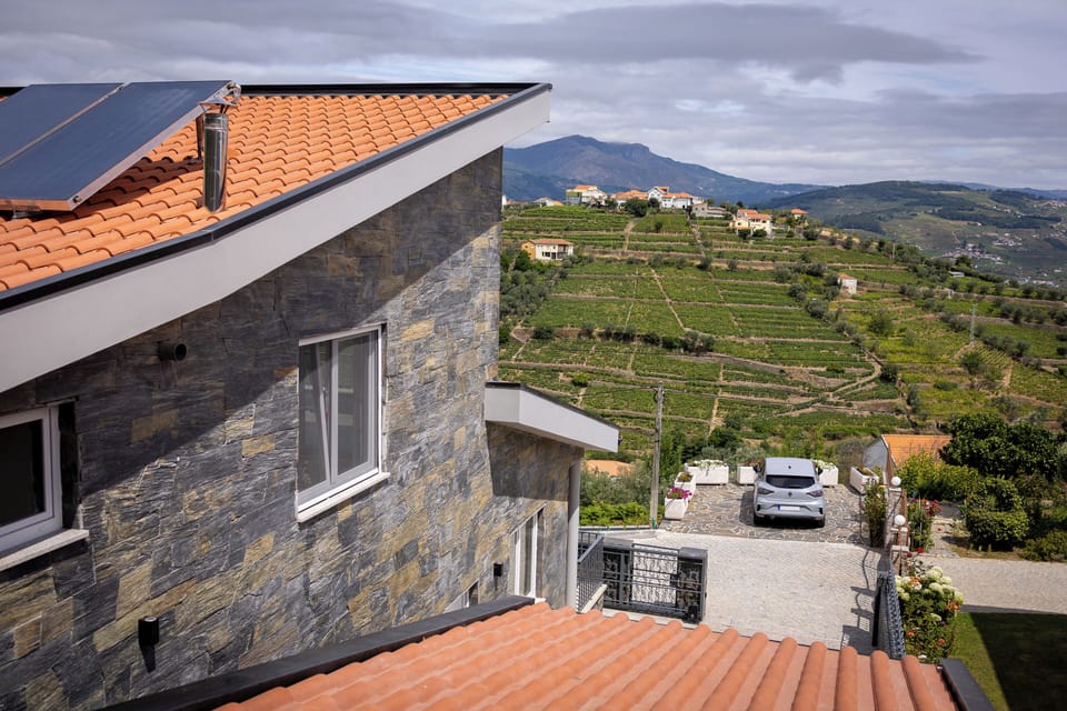 Experience breathtaking views of the Marão mountain range from the back garden. 