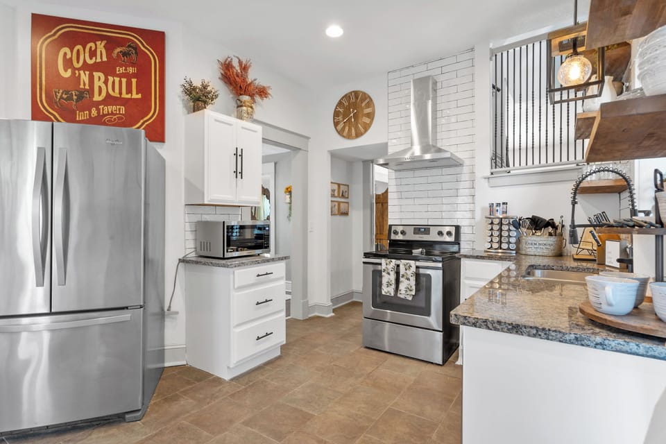 Spacious layout with updated appliances and ample counter space—ideal for families and groups staying in this walkable Hyde Park home near Westport.