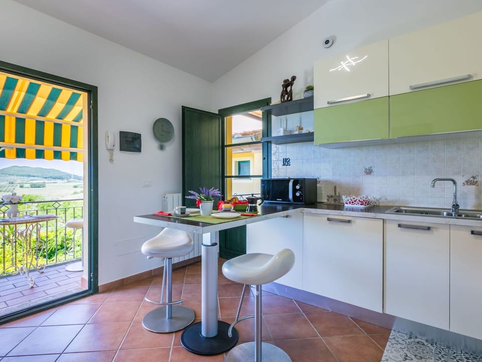 Kitchen, Interior Design, Furniture, Flooring, Countertop, Kitchen Appliance, Ceiling, Chair, Room, Kitchen & Dining Room Table